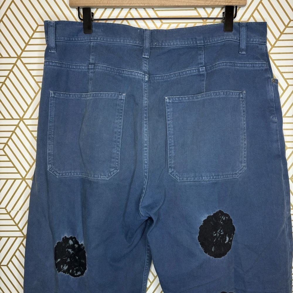 Urban Outfitters BDG Bow Fit Jeans Relaxed Fit Baggy Denim Shibori Tie Dye Dot - Picture 8 of 11